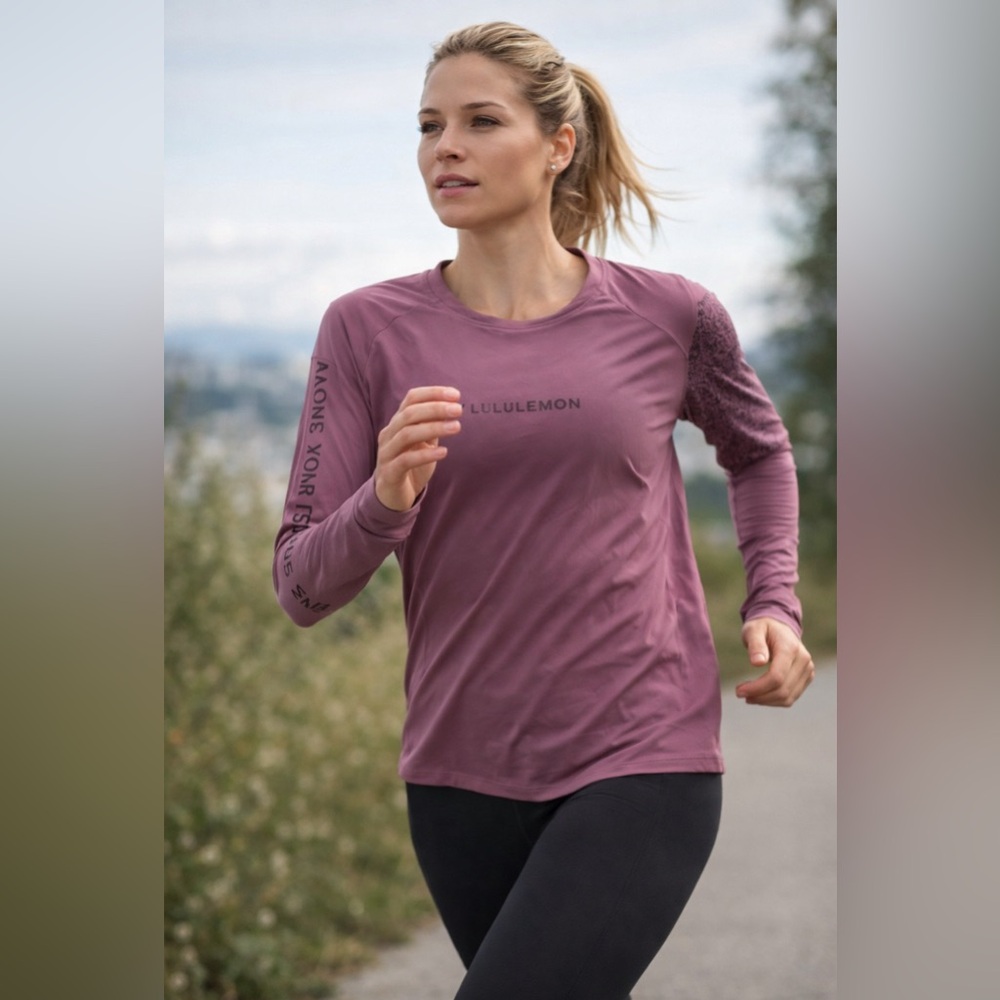 Lululemon Athletica Purple Long Sleeve Relaxed Sweatshirt Large